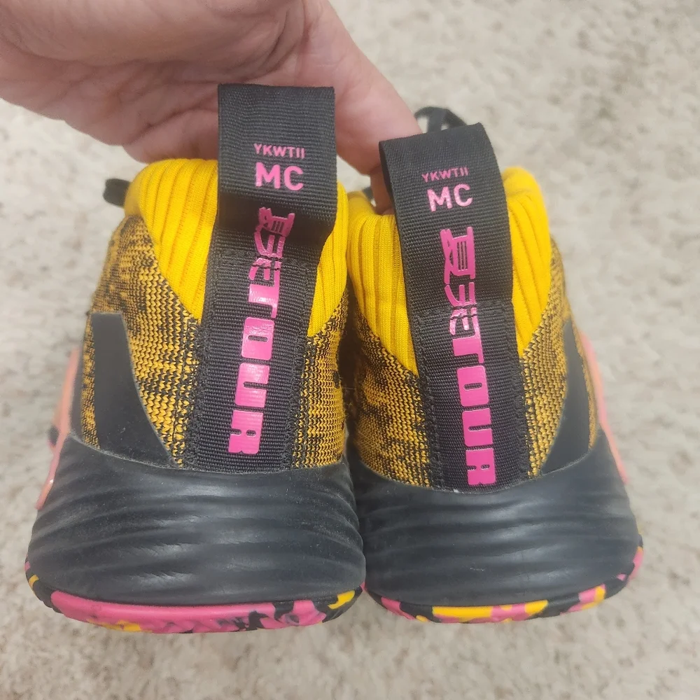 adidas Dame 5 Core Black Shock Pink size 7.5